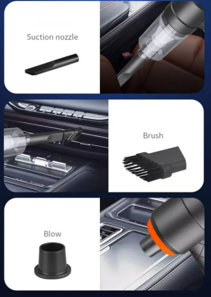 Aspirador Portátil con Soplador y Compresor de Aire