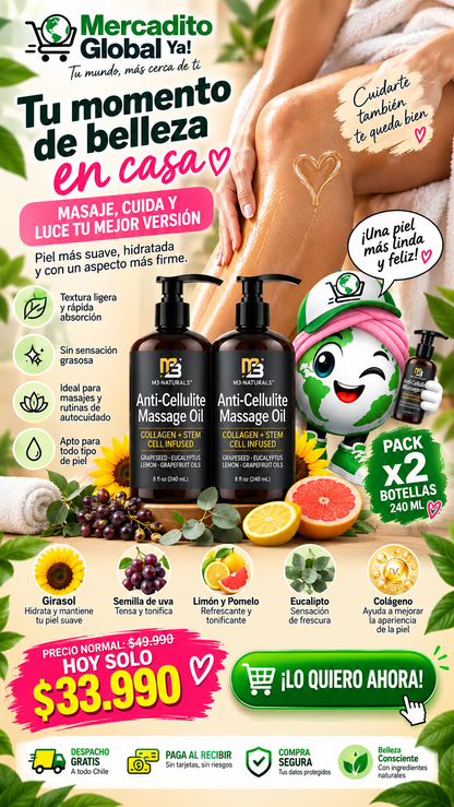 Pack 2 Aceites Masaje Corporal Reafirma
