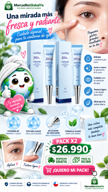 Pack 2 Contorno Ojos Vitamina B5 Sadoer